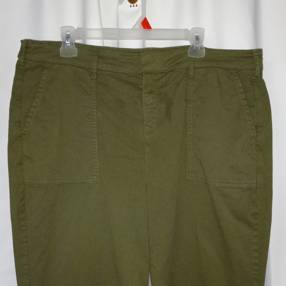 NYDJ 16 Utility Chino Pant Lyocell Blend Liftxtuck Patch Pocket Stretch - Picture 3 of 8